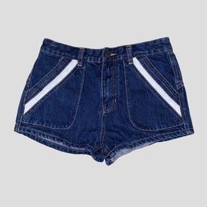 free people denim shorts